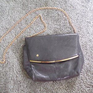 Bruno Magli gray leather italian purse